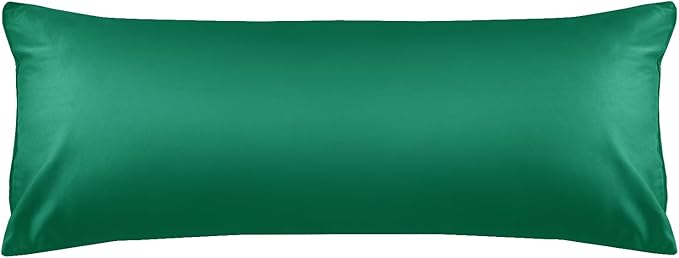 Warmstar Cotton Body Pillow Cover 1 Pack, 600 Thread Count Body Pillow case 20"x54", Long Body Pillow Case Cover Soft Breathable with Envelope Closure,Green
