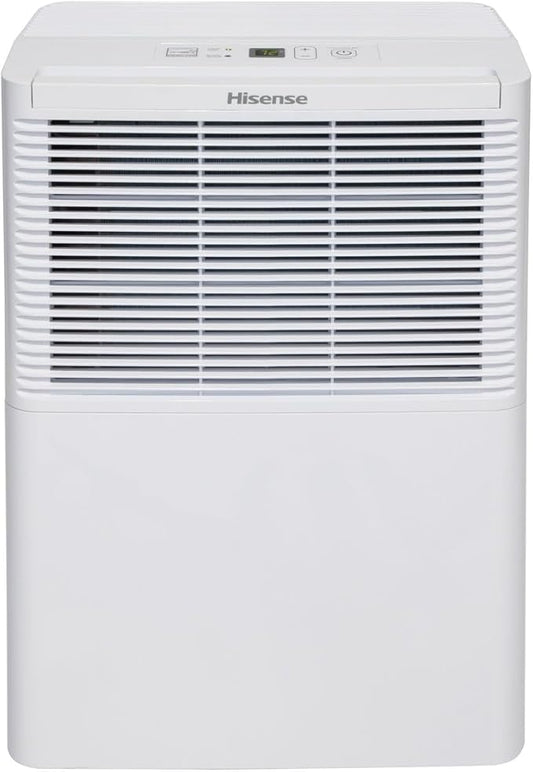 Hisense 25 Pint Small Compact Portable Dehumidifier, Energy Efficient Quiet Humidity Absorber Moisture Extractor for Bathroom Bedroom Room Garage Attic Home Crawl Space Closet