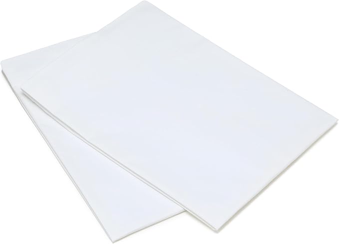 Amazon Basics Down Alternative Pillows for Stomach and Back Sleepers, Soft Density, Standard Size 26" x 20", White, 2-Pack