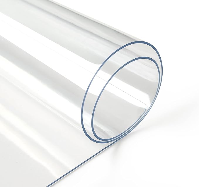 Deep Dream 1.5mm Clear Desk Cover Protector, 20×40 Inch Clear Table Protector, Rectangular Vinyl Desk Pad, PVC Plastic Table Cover for Office, Dresser, Night Stand, Computer & Writing Desk Tabletop