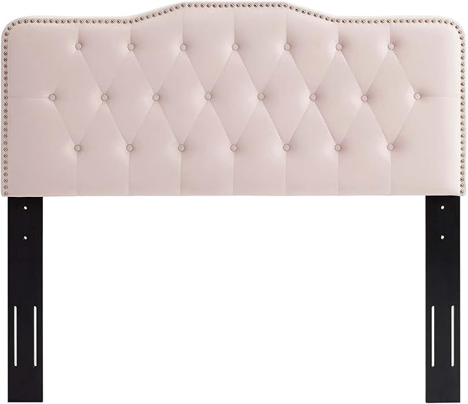 Modway MOD-6409-PNK Sophia Tufted Performance Velvet Twin Headboard, Pink