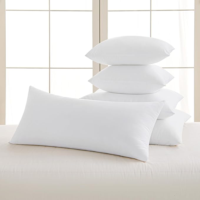 MIULEE 16x20 Inch Throw Pillow Insert Premium Throw Pillow Virgin Microfiber Stuffer Rectangle Pillow for Sofa Bed Couch