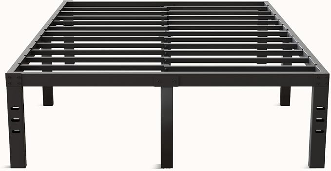 Novilla Full Size Bed Frame, 14 Inch Metal Platform Bed Frame Full Size with Storage Space Under Bed, Heavy Duty Steel Slat Support, Easy Assembly, No Box Spring Needed