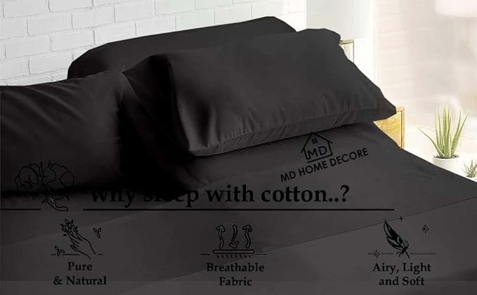 5 Piece Split King Sheet Set, 100% Egyptian Cotton, 16 Inch Deep Pockets, Dark Grey Solid, Soft Cooling Sheets for Adjustable Beds, Sleep Number Beds, Split King Mattress Sheet Set