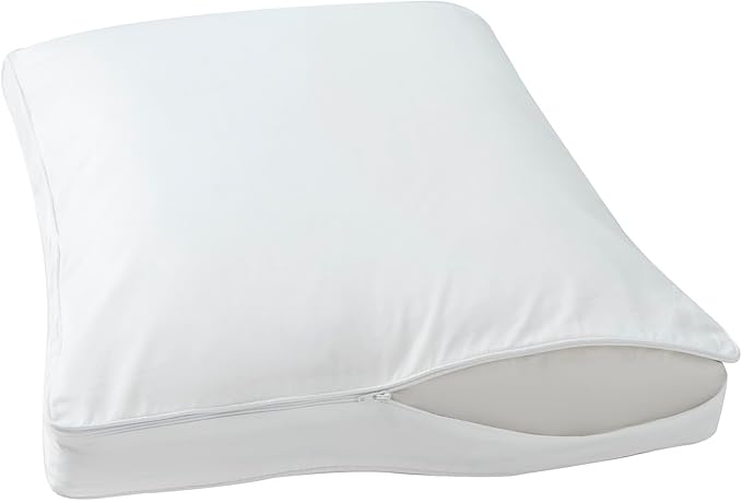 STONECREST Gusseted Pillow Protector - 1 PC, Zipper Premium Pillow Encasement Covers(600tc Sateen, Standard)