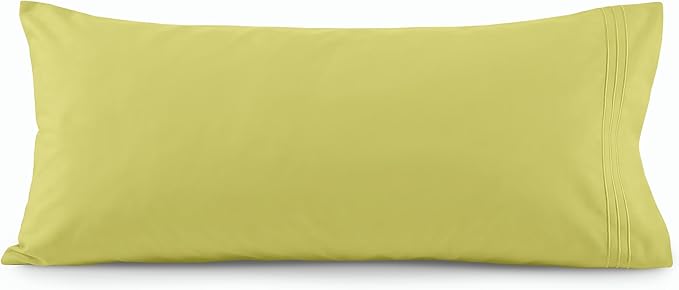 Elegant Comfort Luxury Ultra-Soft 1-Piece Pillowcase Set - 1500 Premium Hotel Quality Microfiber Double Brushed - Wrinkle Resistant, Body Pillowcase Size, Pistachio Green