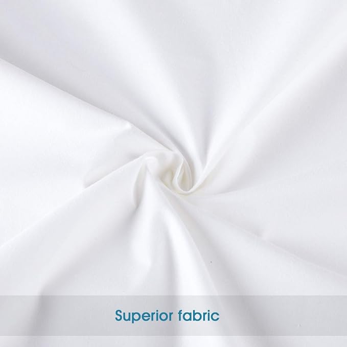 STONECREST Gusseted Pillow Protector - 1 PC, Zipper Premium Gusset Pillow Encasement Covers(300tc Sateen-Gusset, Queen)