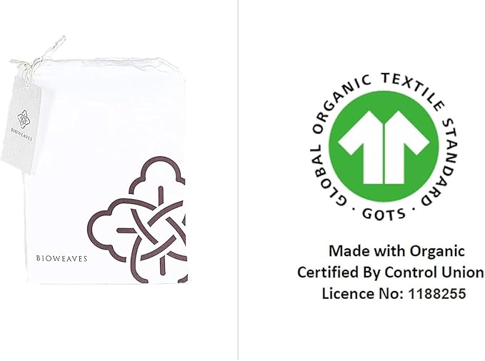 Bioweaves 100% Organic Cotton Breathable Pillow Protectors GOTS Certified with Zipped Closure – Toddler - 13” x 18”, 2-Pack