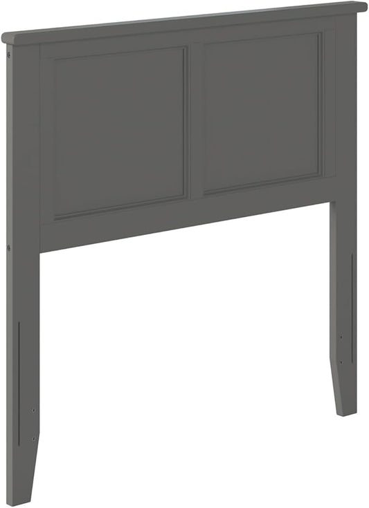 AFI, Madison Twin Solid Wood Panel Headboard, Grey