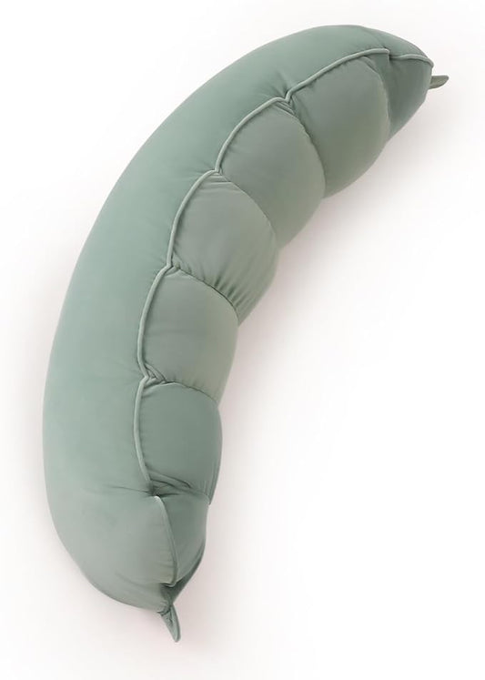 Peallow(Pat. Pend) – Long Round Body Pillow for Adults, Bolster Pillow for Sleeping, Soft and Supportive Pillow for Sleeping & Lumbar Support