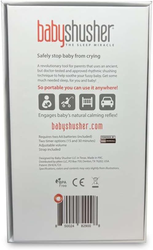 Baby Shusher Portable Sleep Sound Machine – Gift Box Edition, Travel Friendly Baby Soother, Ideal for Baby Showers & Registries