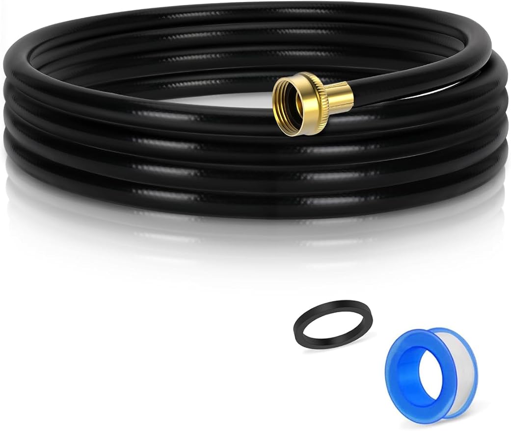 (7 Length Options) Dehumidifier Drain Hose with 3/4 Inch FHT Connector, Featuring Rust-Resistant Brass Fittings for Leak-Proof Connection, Perfectly Compatible with Most Dehumidifier Brands