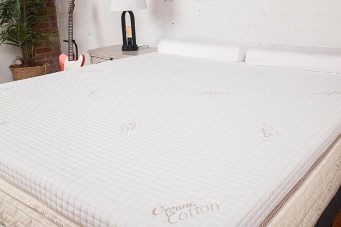 Cotton Mattress Topper Cover - King