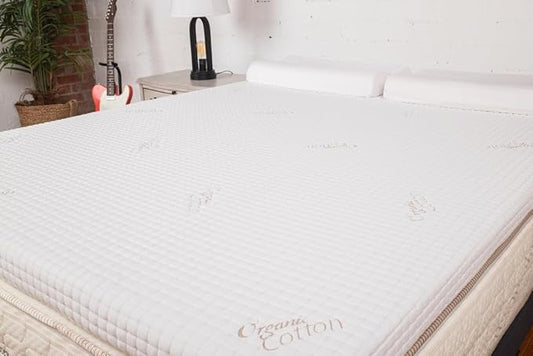 Cotton Mattress Topper Cover - Queen