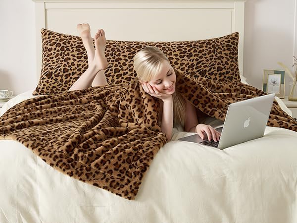 GALMAXS7 Body Pillow Covers - Body Pillow Case Cover with Zipper Brown Cheetah 20x54
