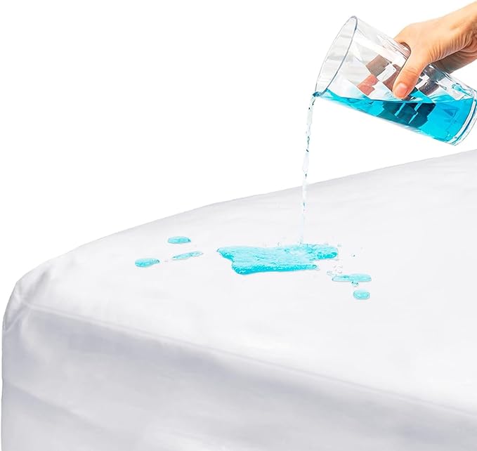 DMI Waterproof Queen Mattress Protector, White, Pack of 24