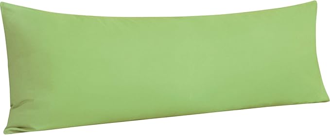 NTBAY Body Pillowcase - Brushed Microfiber 20x54 Pillowcase - Soft, Wrinkle-Free, Fade-Resistant, Stain-Resistant, Sage Green Body Pillow Cover with Envelope Closure - 20x54 Inches, Sage Green