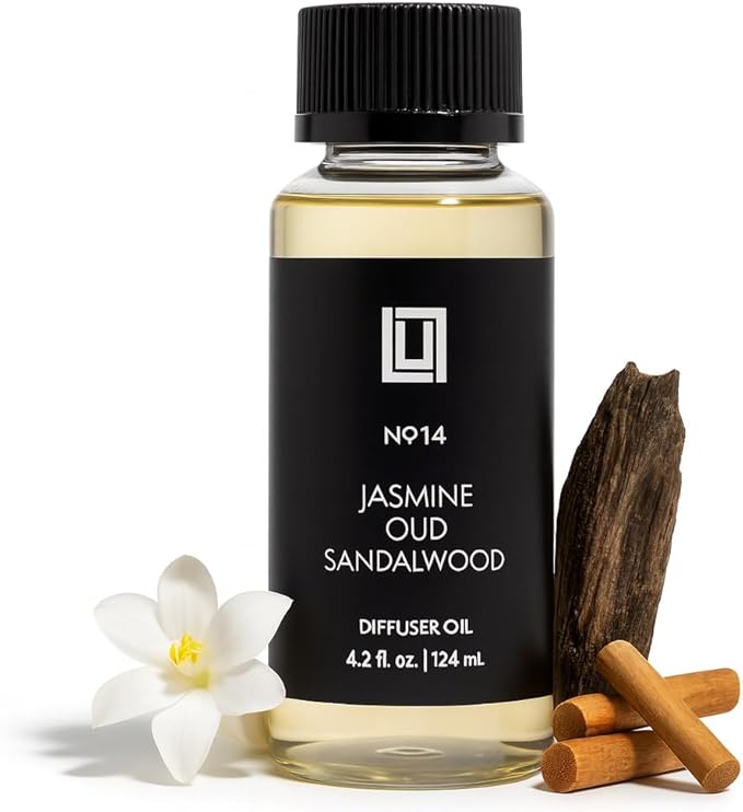 Aroma by Lulu - Jasmine, Oud & Sandalwood - Luxury Fragrance Oil for Waterless Cold Air Diffusers - Aromatherapy Fragrance Oil Blend for The Home or Office