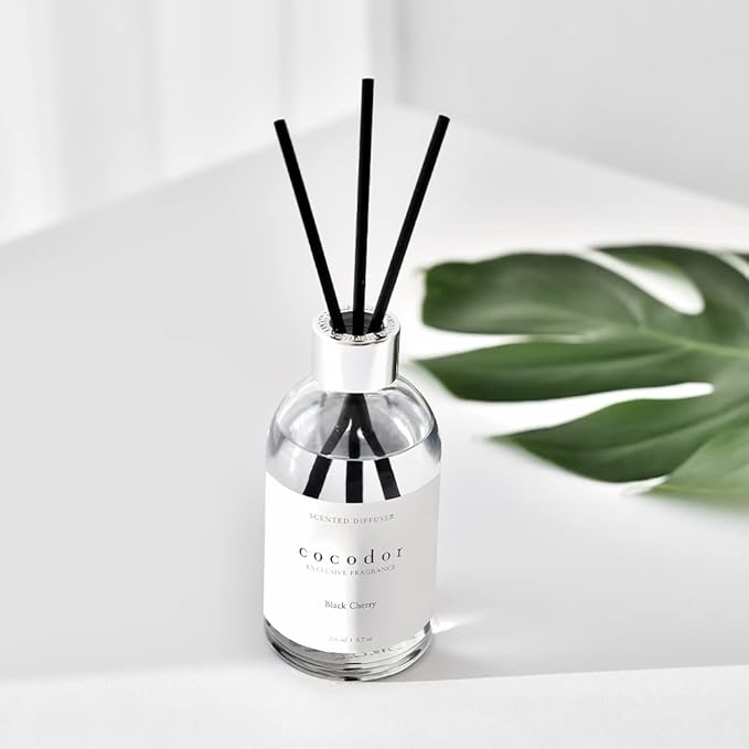 COCODOR White Label Reed Diffuser/in the Cafe/6.7oz(200ml)/Home Decor & Office Decor, Fragrance and Gifts, Aromatherapy
