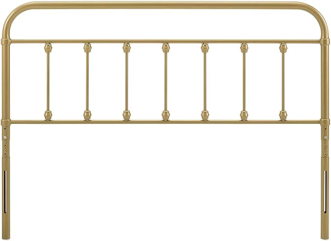 Modway MOD-6153-GLD Sage Full Metal Headboard, Gold