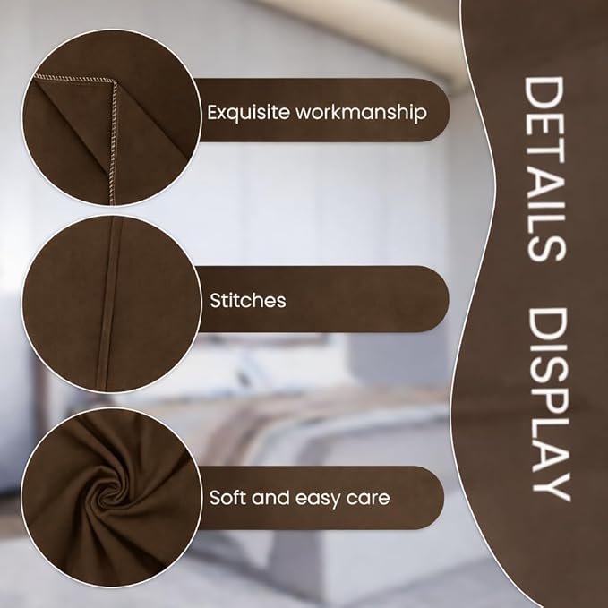 EVOLIVE Ultra Soft Body Pillow Cover 21"x54", Cozy Microfiber Pillowcase with Hidden Zipper, Breathable, Perfect for Pregnancy & Side Sleepers, Cover Only (21"x54" Body Pillow Cover, Coffee)