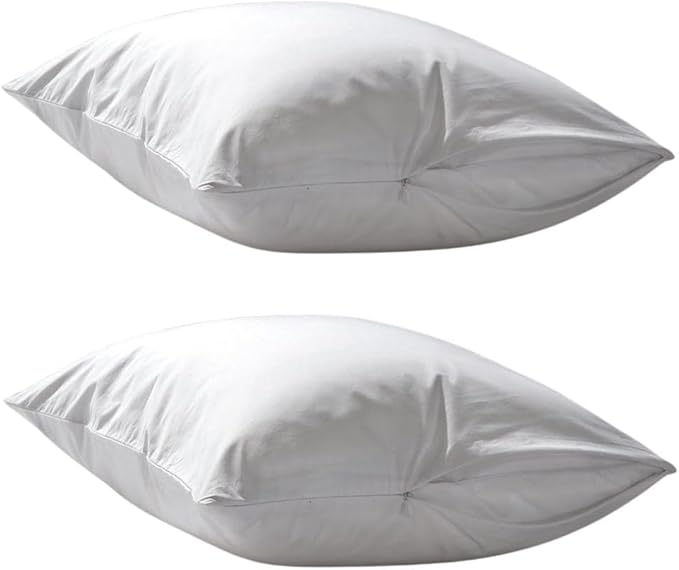 Dependable Industries Deluxe Zippered Vinyl Pillow Covers 2-Pack - 20"x29" Waterproof Protectors, Ideal for Home, Hotel, Hospital - Long-Lasting Pillow Protection(bd5211)