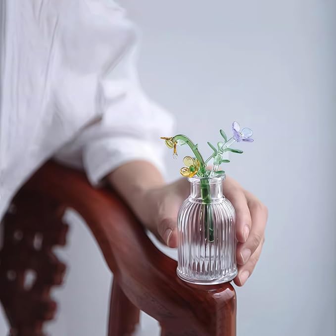 40ml/1.35oz Diffuser Bottle Glass Diffuser Jar Empty Essential Oil Glass Diffuser Bottles Aromatherapy Jar Decorative Bottles Fragrance Accessories for Crafts Decor