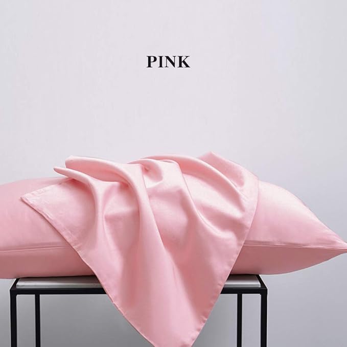 NTBAY King Pillowcase Set - 2 Pack Brushed Microfiber 20x36 Pillowcases - Soft, Wrinkle-Free, Fade-Resistant, Stain-Resistant, Pink Pillowcases with Envelope Closure - 20x36 Inches, Pink