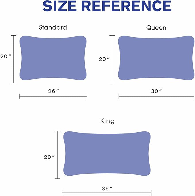 2 Pack Waterproof Pillow Protectors with Zipper King Size Zippered Pillow Case Protectors Hypoallergenic Bed Pillow Covers Encasement Smooth Downproof Feather Proof Machine Washable