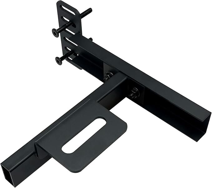 2 Pack Headboard Bracket Kit for Metal Bed Frame, Adjustable Headboard & Footboard Extension Brackets, Fits Twin, Full, Queen, King Size Bed, Matte Black