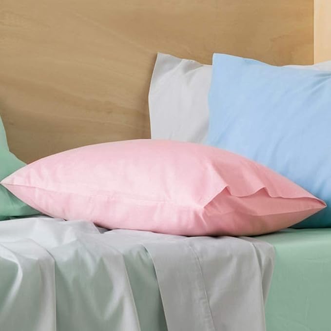 NTBAY King Pillowcase Set - 2 Pack Brushed Microfiber 20x40 Pillowcases - Soft, Wrinkle-Free, Fade-Resistant, Stain-Resistant, Pink Pillowcases with Envelope Closure - 20x40 Inches, Pink