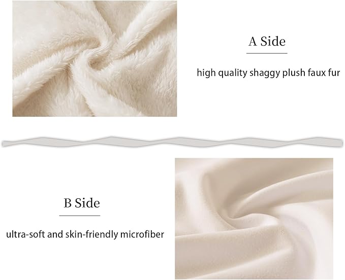 WhatsBedding Memory Foam Body Pillow with Plush Fuzzy Cover, Full Body Pillow for Adults, Long Pillow for Sleeping, Soft Pillow Fluffy Supportive