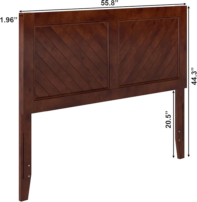 AFI, Canyon Full Solid Wood Rustic Farmhouse Headboard, Walnut