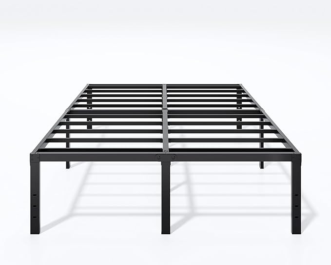 LUMUNANCE Metal Bed Frame King Size - 18 Inch Heavy-Duty King Platform Bed Frame No Box Spring Needed, Easy Assembly, Noise-Free, Sturdy Mattress Foundation, Underbed Storage Space