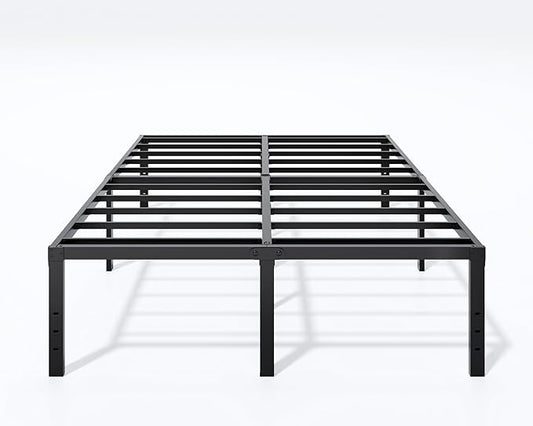 LUMUNANCE Metal Bed Frame King Size - 18 Inch Heavy-Duty King Platform Bed Frame No Box Spring Needed, Easy Assembly, Noise-Free, Sturdy Mattress Foundation, Underbed Storage Space