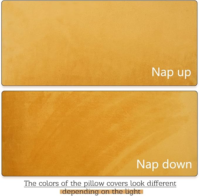 StangH Body Pillow Cover, Holiday Decorative Soft Cozy Velvet Pillow Cover Body Pillowcase with Hidden Zipper for Cozy Sunbathing/Party Garnish, Warm Gold, 20 x 54 inches, 1 Piece