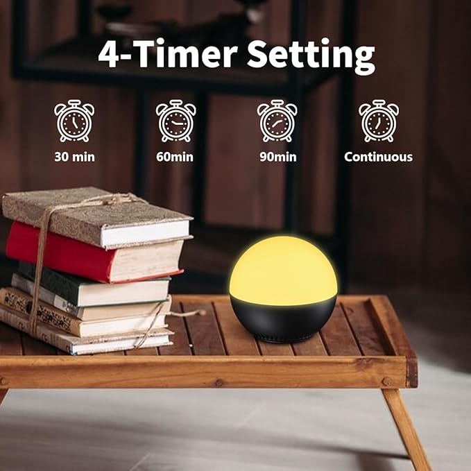 Battery Sound Machine Mini White Noise Machine Baby Shushing Portable Brown Noise Machine 30 Soothing Sounds for Kids Adults Dogs Auto-Off Timer 32 Volume Levels Sleep Machine for Home Office Privacy