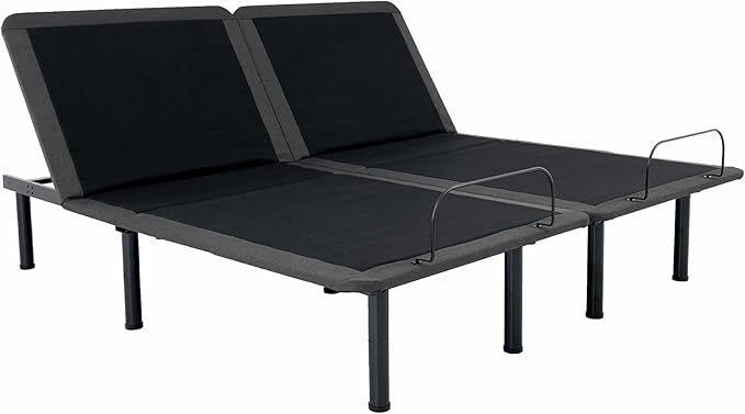 Bridgevine Home 12 inch Refresh Split Flex Latex Foam Hybrid Mattress and Adjustable Base Bundle, King Size
