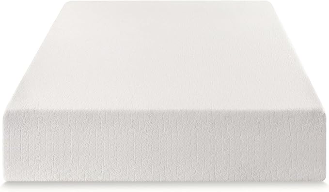 Best Price Mattress 14" Signature Green Tea Memory Foam Mattress, Twin, White
