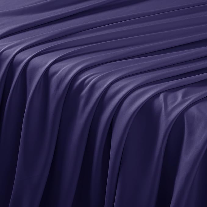 Manyshofu 4 Piece Split Head California King Sheets Sets for Adjustable Bed Sheet, Flex Head Split Top Cal King Sheets Purple Sheet Set - 1800 Thread Count Bedding Set with 14-16 Inch Deep Pockets