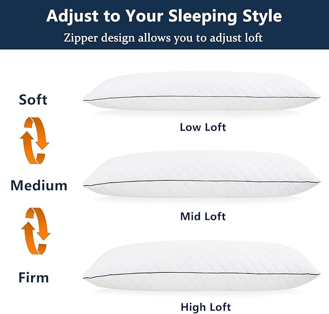 1 MIDDLE ONE Body Pillow, Memory Foam Body Pillows for Adults Sleeping, Long Pillow for Bed, Big Large Firm Full Body Pillow for Side Sleeper, 20x54 Inch, White