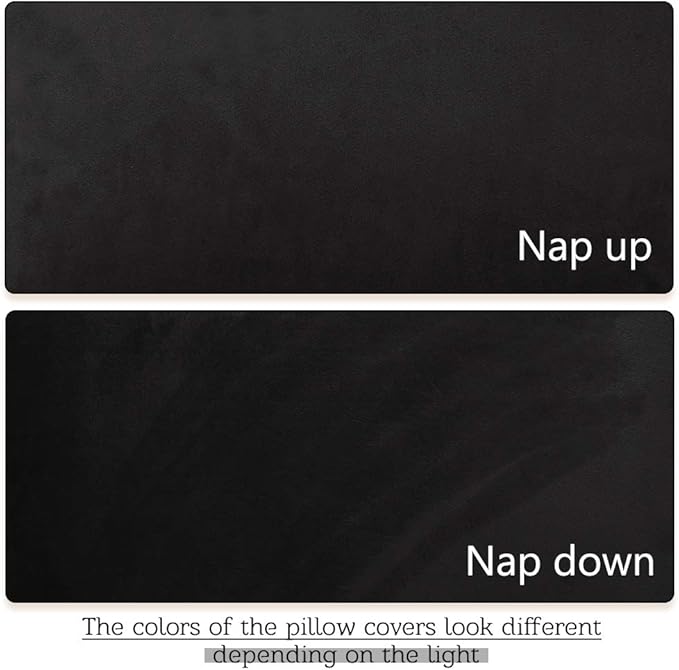 StangH Black Body Pillow Pillowcase, 20 x 54 inches Soft Velvet Pillow Cover with Zipper Closure, Warm Cozy Body Pillowcase for Adults Pregnant Women, 1 Piece