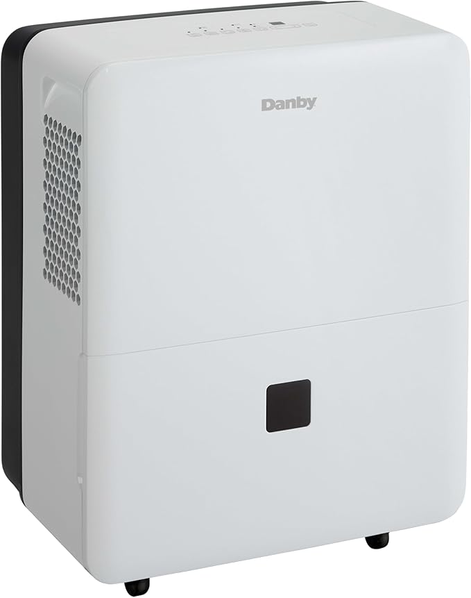 Danby DDR040BJ2WDB 40 Pint Dehumidifier with Smart Dehumidify in White ENERGY STAR Most Efficient 2022 Recognition
