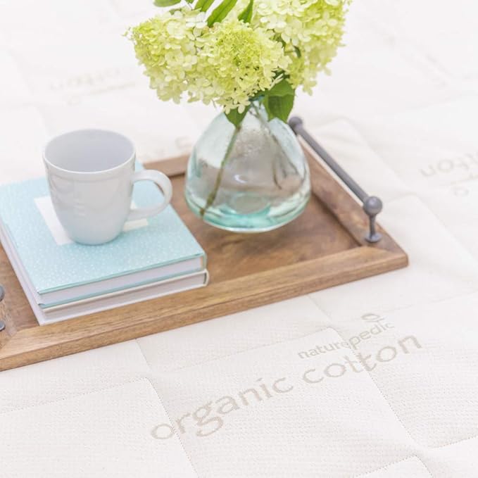 Naturepedic Chorus Organic Mattress - Medium Firm Mattress with Encased Coil Layers for Universal Comfort and Pressure Relieving - Queen