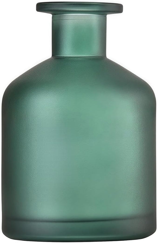 250ml Frosted Green Empty Glass Reed Diffuser Bottles,Diffuser Bottle for Essential Oils,Aromatherapy Container for DIY Replacement Reed Diffuser,Reed Sticks,Crafts Decor
