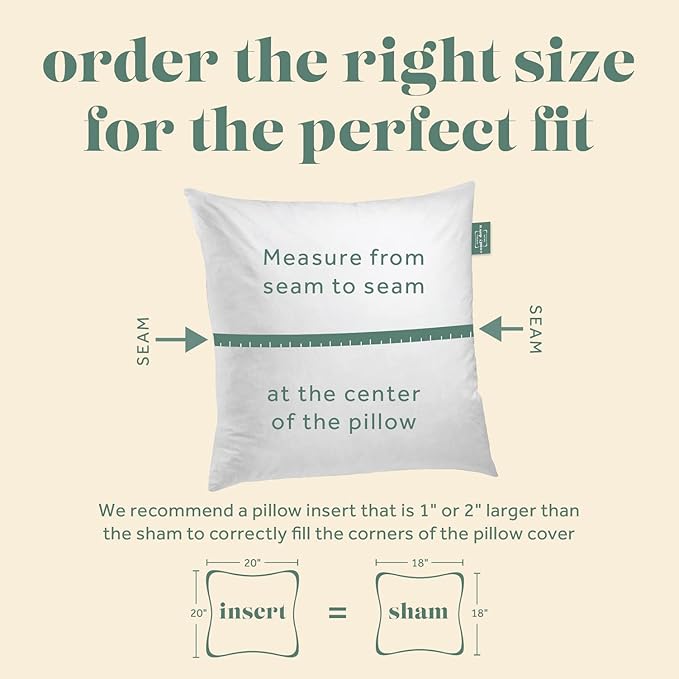 ComfyDown 14x26 Throw Pillow Insert, Down & Feather Fill, 100% Cotton Cover, Made in USA – Premium Soft Lumbar Decorative Pillow Form Sham Stuffer for Bed, Sofa & Couch