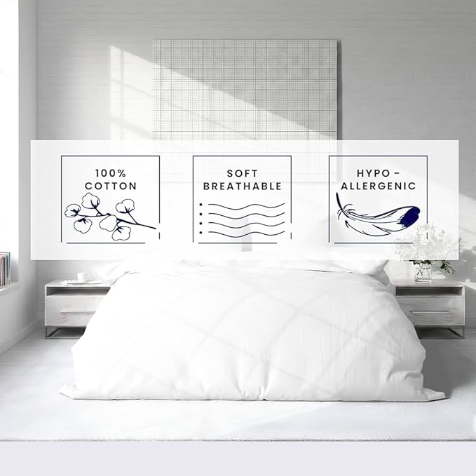 Kotton Culture 1 Pc 120"x120" Duvet Cover Super King Plus/Super Oversize King Size 100% Egyptian Cotton - 600 TC Comforter Cover, Zipper Closure & Corner Ties - Fits Only Extra Large Inserts - White