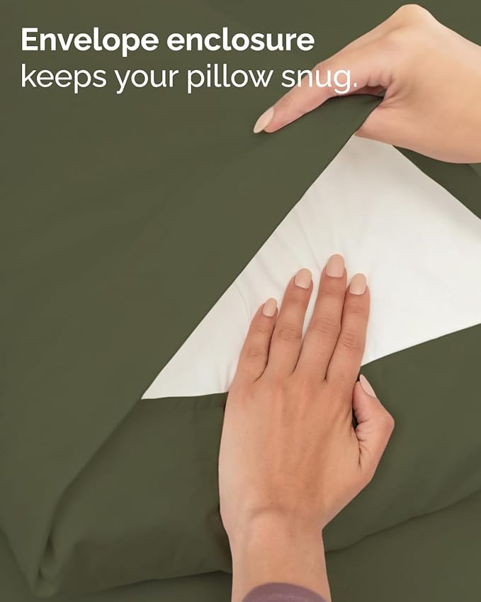Twin XL 4 Piece Sheet Set - Comfy, Breathable & Cooling - Soft Hotel Luxury Bedding for Women, Men, Kids, Teens and Children - 1 Flat & 1 Fitted Sheet & 2 Pillowcases with Deep Pockets - Sage Green
