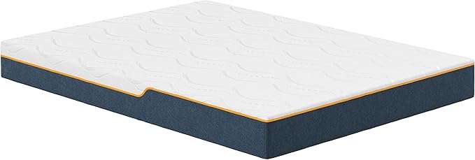Nautica Home Enliven 8" Medium Gel Memory Foam Mattress with Cooling Air Flow and Pressure Relieving Foam Layers, Bed-in-a-Box, Queen, White