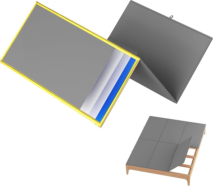 Metal-Frame-Bunkie-Board-Queen-Size (60"X80") for Under-Mattress-Support - Heavy Duty Bed Board Design,Folding, Noise Free, No Sagging
